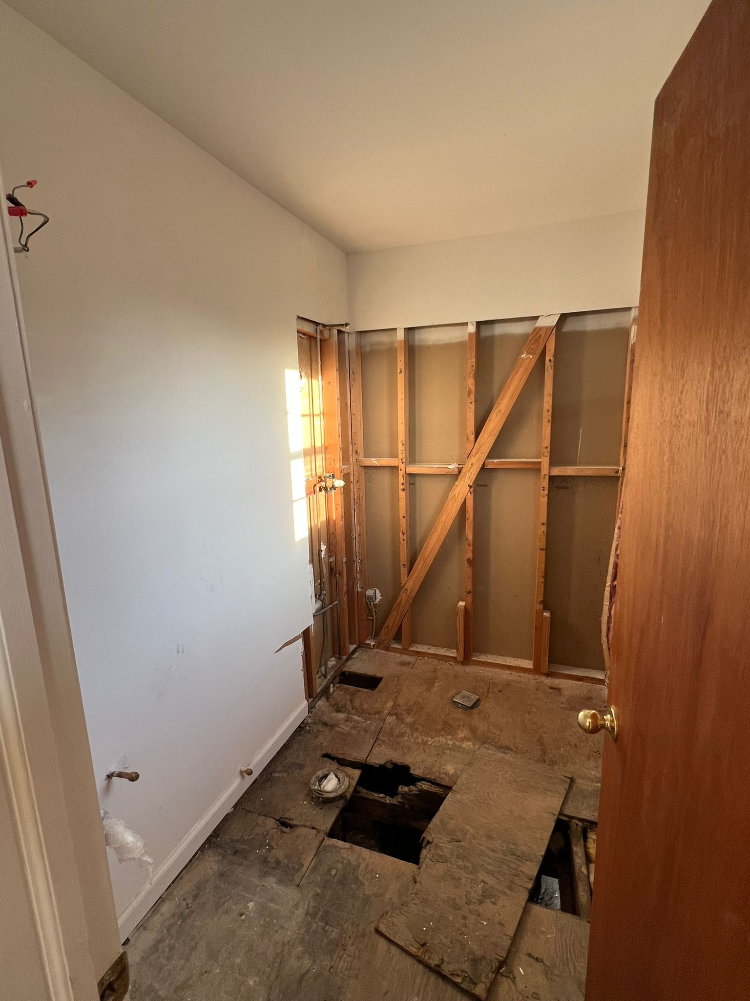 Interior storm water damage drywall swell — Marietta, GA, Estate Solutions