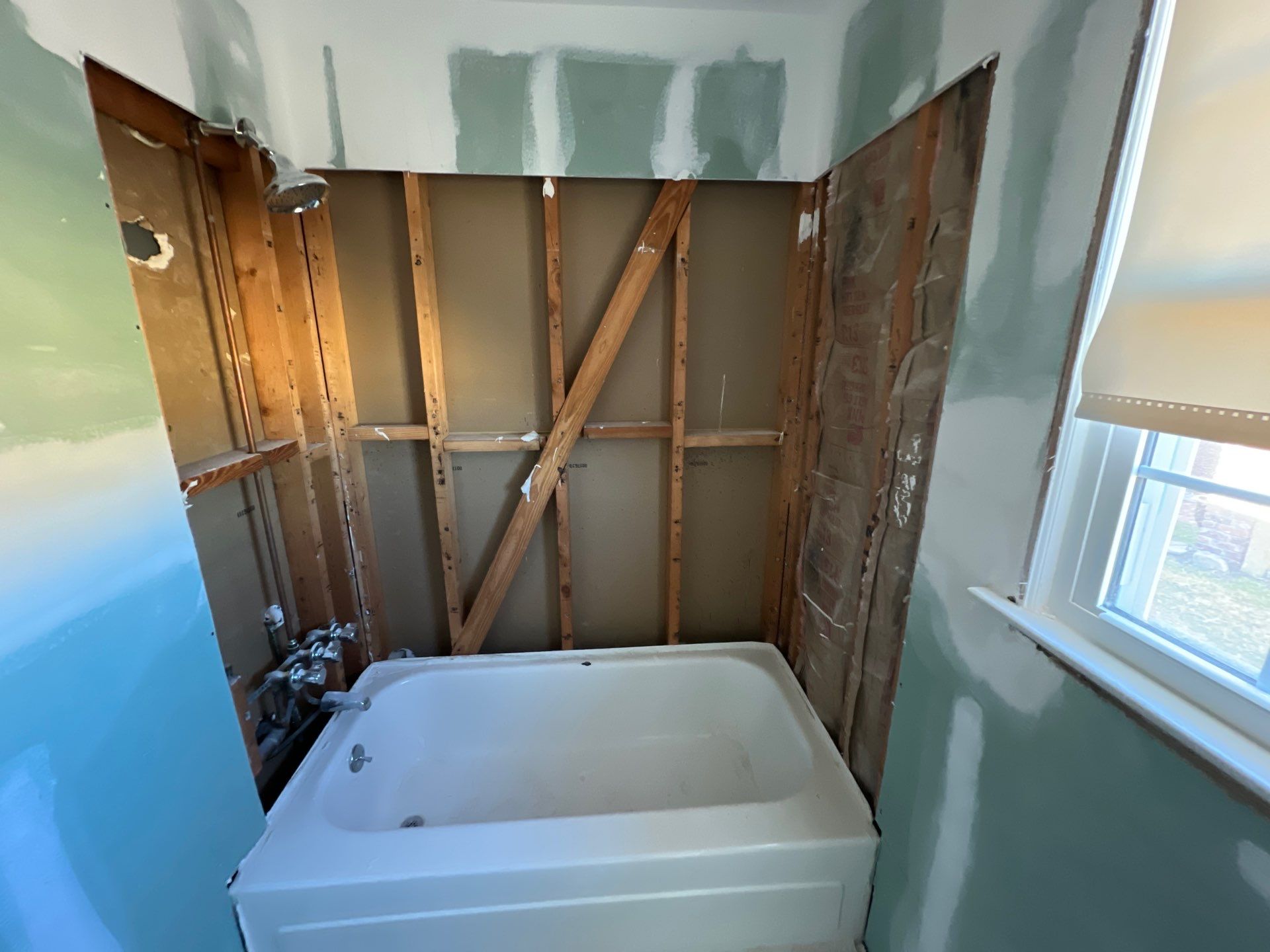 Interior storm water damage remediation progress โ Marietta, GA, Estate Solutions