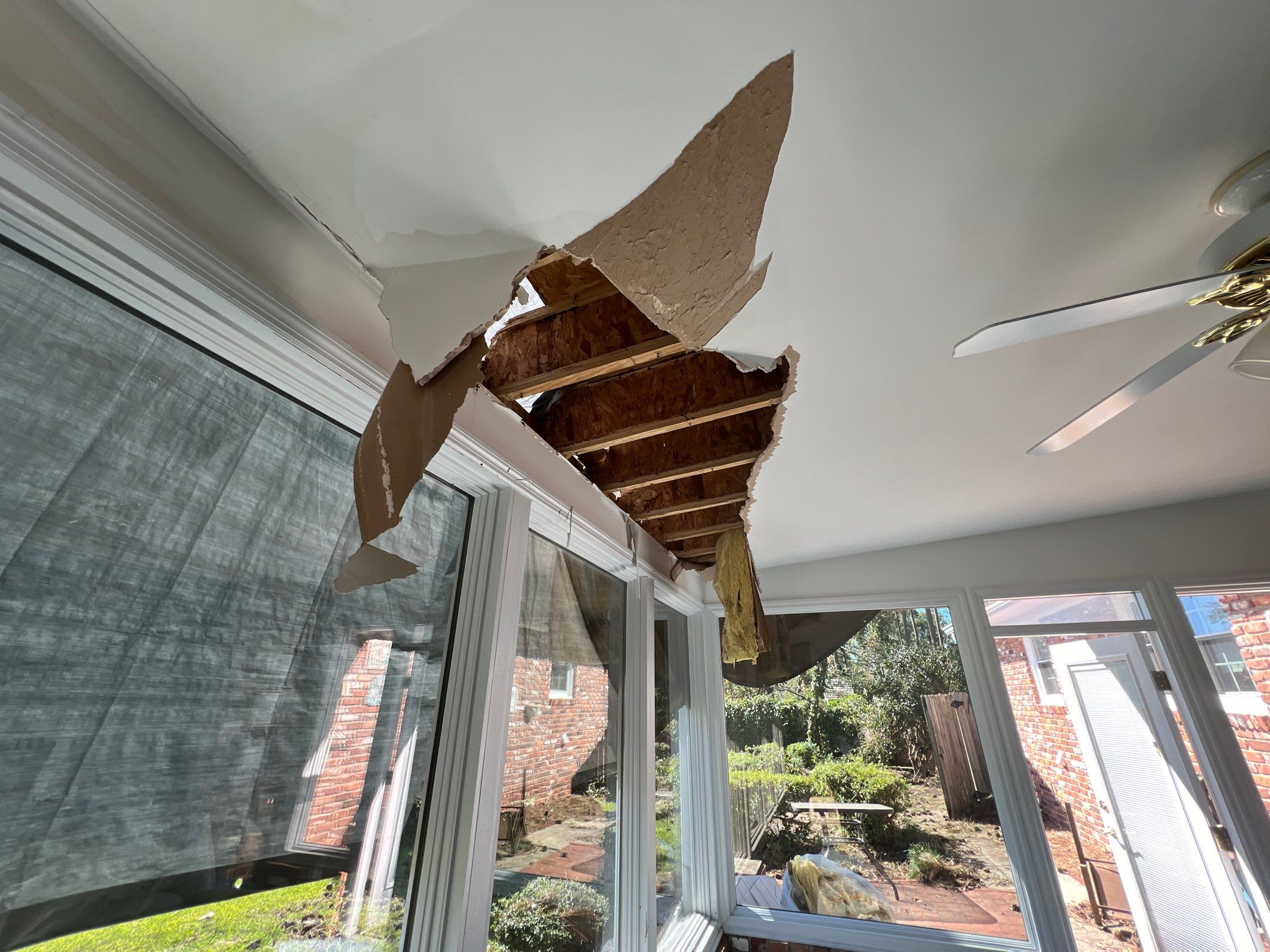 Interior storm water damage structural damage — Marietta, GA, Estate Solutions